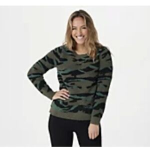 Barefoot Dreams Camouflage Sweater-Size 1X